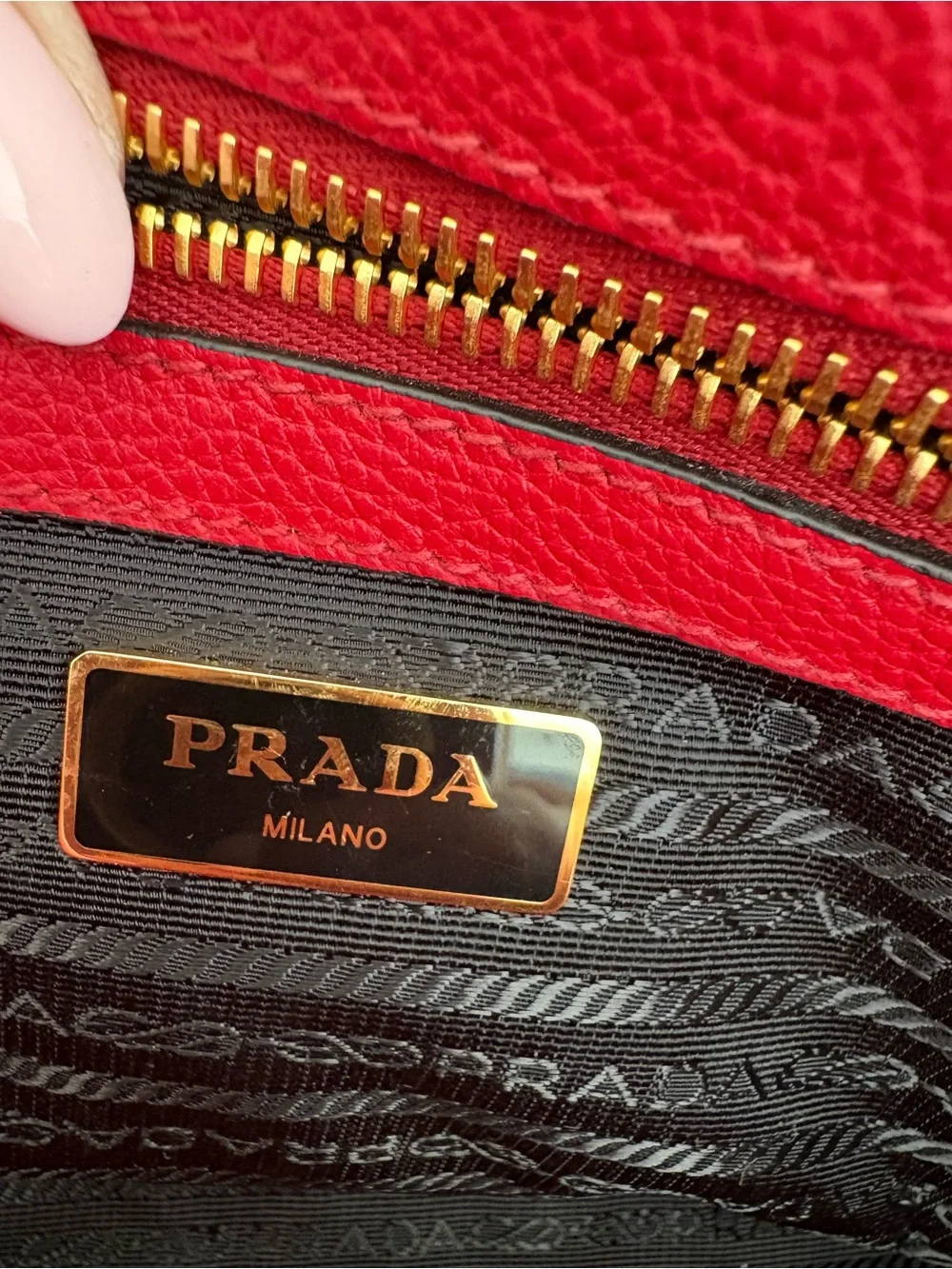 Red Leather Top-Handle Tote - Picture 2 of 6
